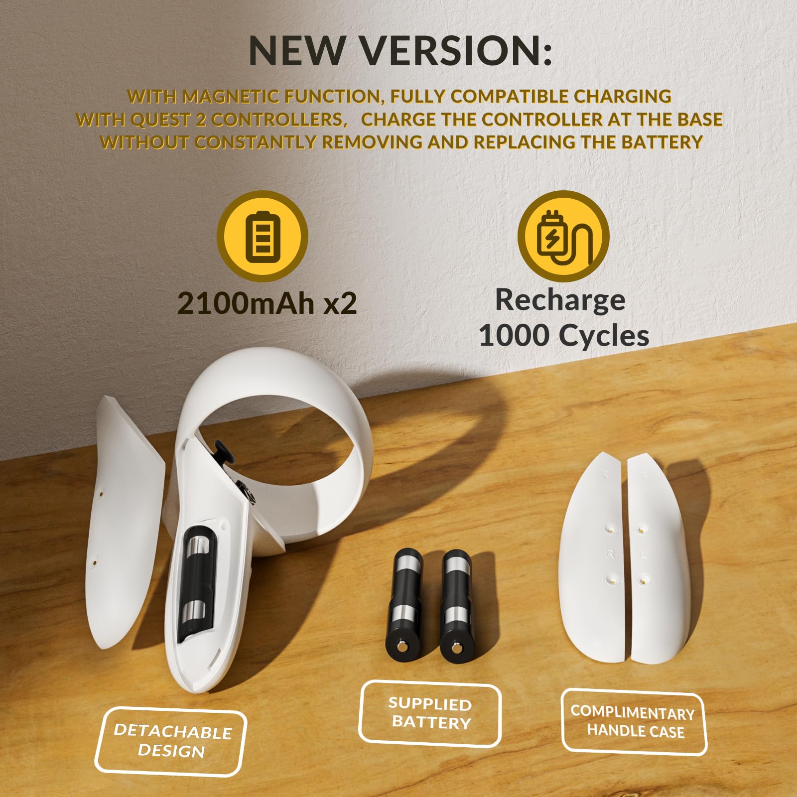 Bioherm Charging Dock for Oculus Quest 2, Magnetic Charging